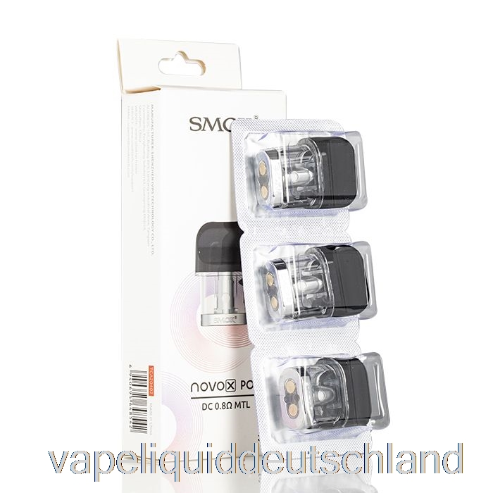 Smok Novo X Ersatz-Pods 0,8 Ohm DC MTL Pods Vape Liquid
